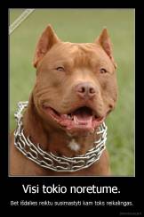 Visi tokio noretume. - Bet išdalies reiktu susimastyti kam toks reikalingas.