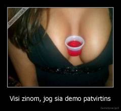 Visi zinom, jog sia demo patvirtins - 