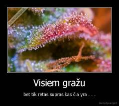 Visiem gražu - bet tik retas supras kas čia yra . . .