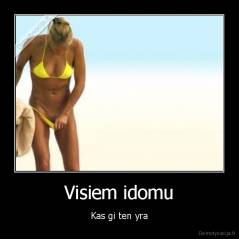 Visiem idomu - Kas gi ten yra