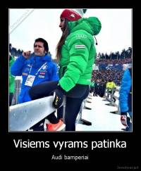 Visiems vyrams patinka - Audi bamperiai