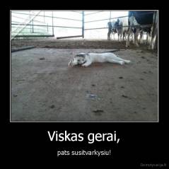 Viskas gerai, - pats susitvarkysiu!