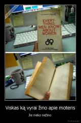 Viskas ką vyrai žino apie moteris - Jie nieko nežino 