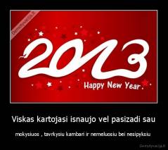 Viskas kartojasi isnaujo vel pasizadi sau - mokysiuos , tavrkysiu kambari ir nemeluosiu bei nesipyksiu 