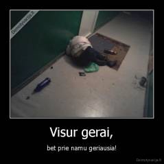 Visur gerai, - bet prie namu geriausia!