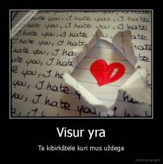 Visur yra - Ta kibirkštėlė kuri mus uždega