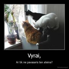 Vyrai, - Ar tik ne pavasaris ten ateina?