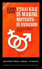 „Vyrai kilę iš Marso, moterys - iš Veneros“ - Atsiprašau, pone John Gray, gal jūs ir iš Marso, bet aš grynakraujis žemietis 