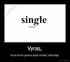 Vyras, - kuris kuria juokus apie moterį virtuvėje.