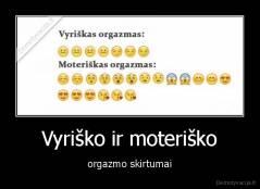 Vyriško ir moteriško - orgazmo skirtumai