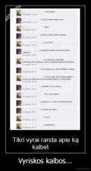 Vyriskos kalbos... - 