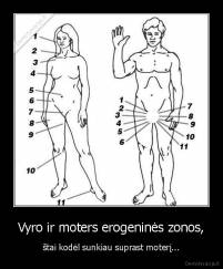 Vyro ir moters erogeninės zonos, - štai kodėl sunkiau suprast moterį...