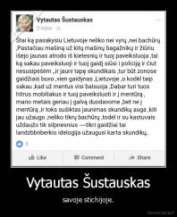 Vytautas Šustauskas - savoje stichijoje.