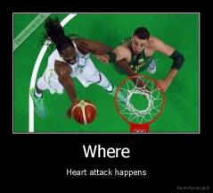 Where - Heart attack happens