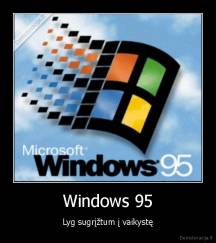 Windows 95 - Lyg sugrįžtum į vaikystę