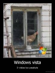 Windows vista - Ir viskas tuo pasakyta