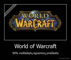 World of Warcraft - 90% neišlaikytų egzaminų priežastis