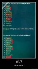 Wtf? - Kas per vardai ?