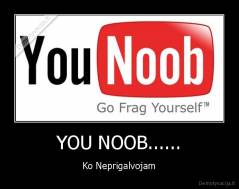 YOU NOOB...... - Ko Neprigalvojam