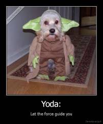 Yoda: - Let the force guide you