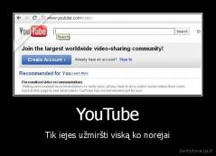 YouTube - Tik iejes užmiršti viską ko norėjai
