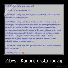 Zjbys - Kai pritrūksta žodžių - 