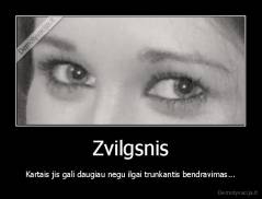 Zvilgsnis - Kartais jis gali daugiau negu ilgai trunkantis bendravimas...