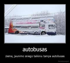 autobusas - ziema, jaunimo sniego taikiniu tampa autobusas