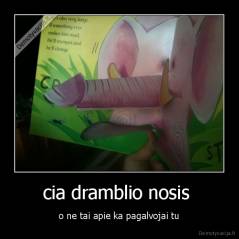 cia dramblio nosis  - o ne tai apie ka pagalvojai tu