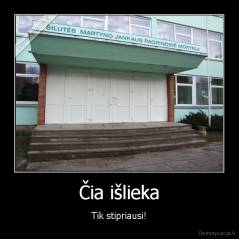 Čia išlieka - Tik stipriausi!