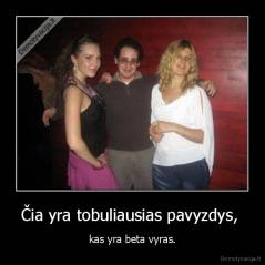 Čia yra tobuliausias pavyzdys,  - kas yra beta vyras.