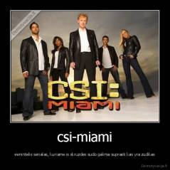 csi-miami - vienintelis serialas, kuriame is skruzdes sudo galima suprasti kas yra zudikas