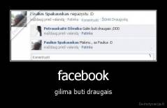 facebook - gilima buti draugais