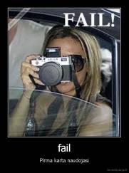 fail - Pirma karta naudojasi