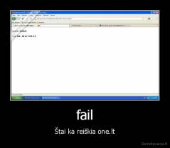fail - Štai ka reiškia one.lt