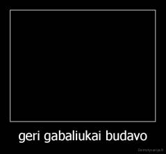 geri gabaliukai budavo - 