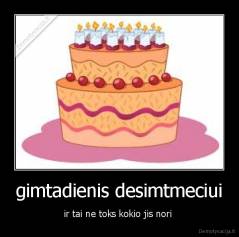 gimtadienis desimtmeciui - ir tai ne toks kokio jis nori 