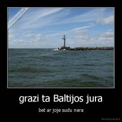 grazi ta Baltijos jura - bet ar joje sudu nera