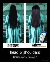 head & shoulders - iki 100% mažiau pleiskanų*