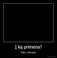 Į ką primena? - Aišku į Minedą!