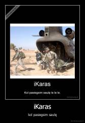 iKaras - kol pasiegsim saulę