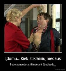 Įdomu...Kiek stiklainių medaus - Buvo panaudota, filmuojant šį epizodą..