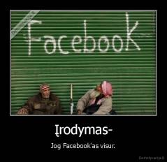 Įrodymas- - Jog Facebook'as visur.