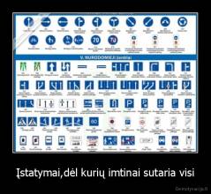 Įstatymai,dėl kurių imtinai sutaria visi - 