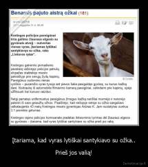 Įtariama, kad vyras lytiškai santykiavo su ožka.. - Prieš jos valią!