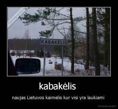 kabakėlis  - naujas Lietuvos kaimelis kur visi yra laukiami 