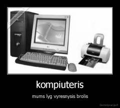 kompiuteris - mums lyg vyresnysis brolis
