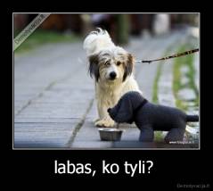 labas, ko tyli?  - 