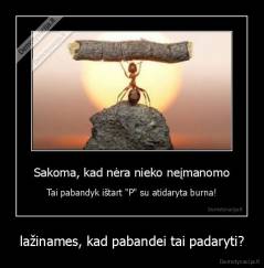 lažinames, kad pabandei tai padaryti? - 