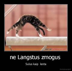 ne Langstus zmogus  - Sulus kaip  lenta